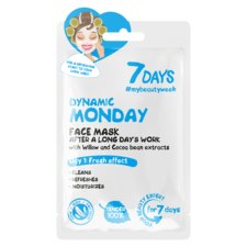 Kineska Sheet maska za čišćenje i osvežavanje lica 7DAYS My Beauty Week Dynamic Monday 28g